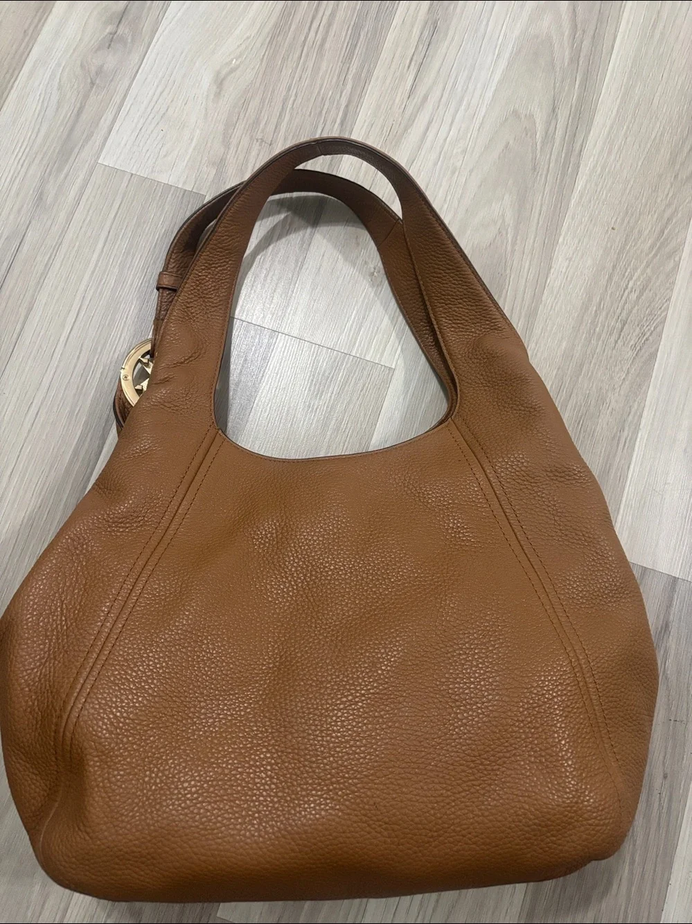 Michael Kors Large Fulton Tote Camel Leather Shoulder Bag